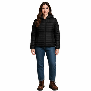 Eddie Bauer Women’s  Black Down Puffer Jacket Size XL